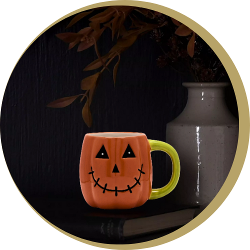 Wholesale smiling pumpkin mug