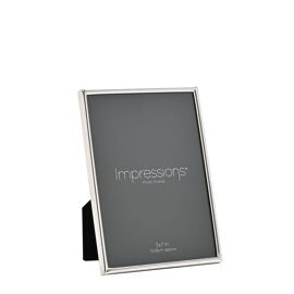 Impressions Silver Plated Slim Edge Photo Frame 5" x 7"