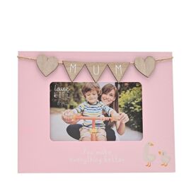 Love Life 6" x 4" Frame with Bunting - Mum