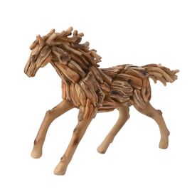 Naturecraft Resin Driftwood Collection Running Horse Figurine