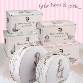 Luggage series - Set of 2 Boxes - "Little Boys"