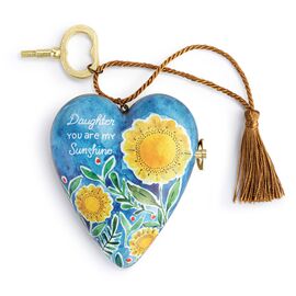 **MULTI 2** Demdaco Art Hearts Daughter Musical Art Heart