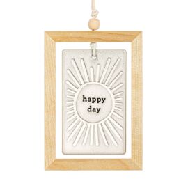 Demdaco Inspired Collection Happy Day Hanging Plaque 3" x 4.5"