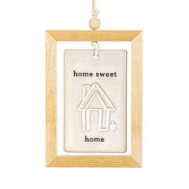 Demdaco Inspired Collection Home Sweet Home Hanging Plaque 3" x 4.5"