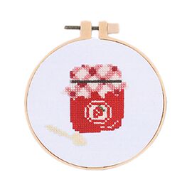 Apples To Pears Cross Stitch Craft Kit - Jam Jar