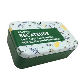 Apples To Pears Gifts Folding Secateurs In A Tin