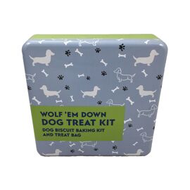 Apples To Pears Gift In A Tin Wolf 'Em Down Dog Treat