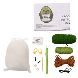 Apples To Pears Positivity Crochet Set - Avocado