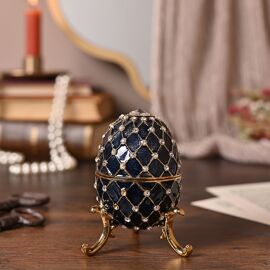 Treasured Trinkets - Large Egg Blue