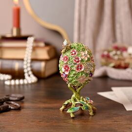 Treasured Trinkets - Floral Foiliage Egg
