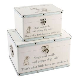 Luggage series - Set of 2 Boxes - "Little Boys"
