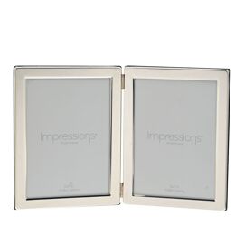 Impressions Silverplated Double Photo Frame - 5"x7"