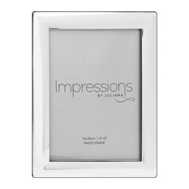 Silverplated Photo Frame Curved Edge - 6" x 8"