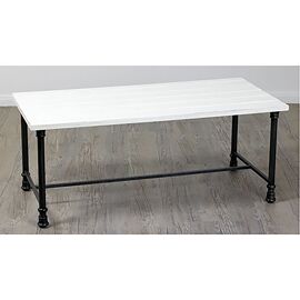 Distressed White Rectangle Table - Large 152cm x 76cm