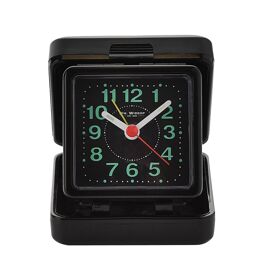 Hometime Quartz Travel Alarm - Black case/dial