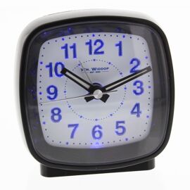 Hometime Cushion Shape Alarm Clock Sweep/Cres Black