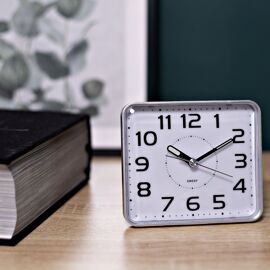 Hometime Black Alarm Clock - Dual Indicating Light System