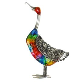 Country Living Hand Painted Metal Duck
