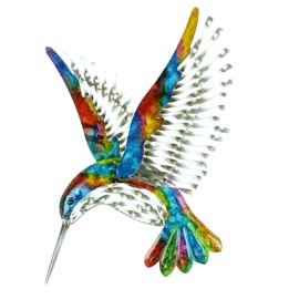 **Multi 2** Country Living Hand Painted Metal Hummingbird