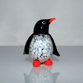 Objets d'art Miniature Glass Figurine - Penguin 8cm
