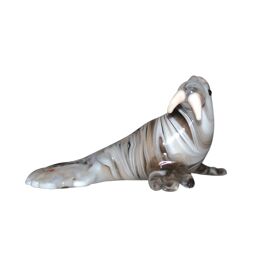 Objets d'art Miniature Glass Figurine - Walrus
