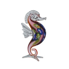 Objets d'art Miniature Glass Figurine - Sea Horse