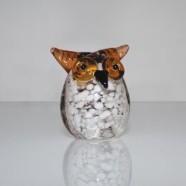 Objets d'art Miniature Glass Figurine - Owl