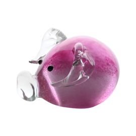 Objets d'art Glass Figurine - Little Pink Piggy