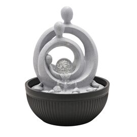 Juliana Family Water Fountain With LED Ball Light