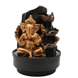 Juliana Gold Ganesh Water Fountain With LED Lights