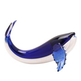 Objets D'art Miniature Glass Figurine - Whale
