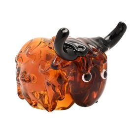 Objets D'art Glass Figurine - Highland Cow