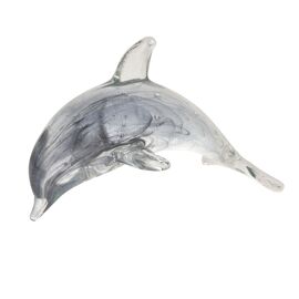 Objets d'art Glass Figurine - Shimmer Dolphin