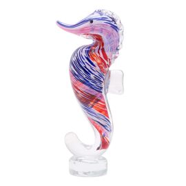 Objets d'art Glass Figurine - Seahorse