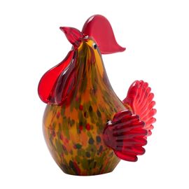 Objets d'art Glass Figurine - Cockerel