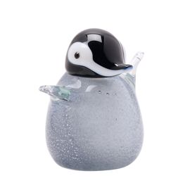 Objets d'art Glass Figurine - Baby Penguin