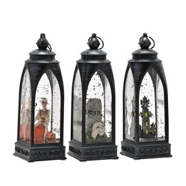**ASTD MULTI 6** LED Mini Lanterns Includes Skeleton, RIP & House