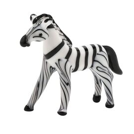 Objets d'art Miniature Glass Figurine - Zebra
