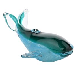 Objets d'art Glass Figurine - Serene Whale
