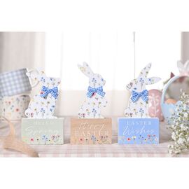 Eggs-traordinary Gifting Set of 3 Easter and Spring Bunny Plaques