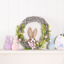 Eggs-traordinary Gifting Company Bunny & Floral Wreath