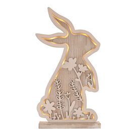 Eggs-traordinary Gifting Company Wooden Bunny LED Light 32cm