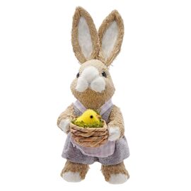 Eggs-traordinary Gifting Company Bunny Holding Baby Chick Decoration