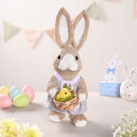 Eggs-traordinary Gifting Company Bunny Holding Baby Chick Decoration