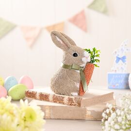 Eggs-traordinary Gifting Company Bunny Holding Carrot
