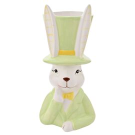 Eggs-traordinary Gifting Company Bunny in Top Hat Green Planter - Large