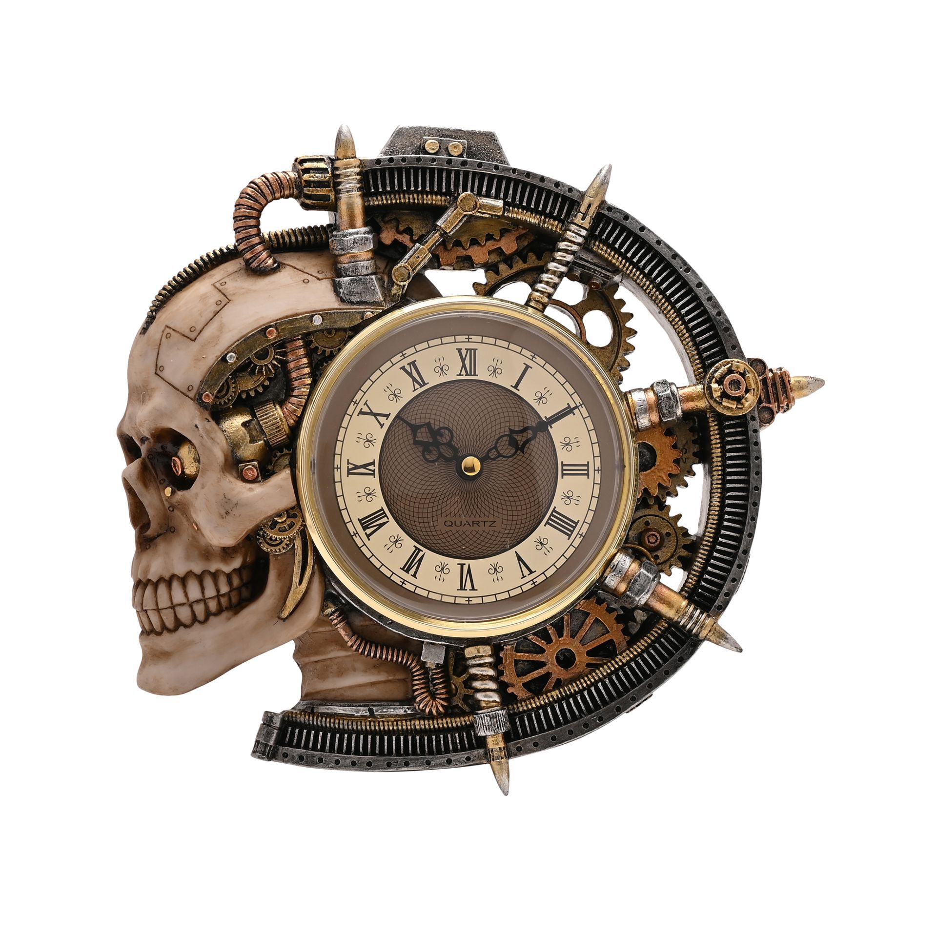 Juliana Mystic Legends Steampunk Skull Clock | Widdop and Co.