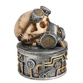 Juliana Mystic Legends Steampunk Skull Trinket Box