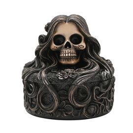 Mystic Legends Female Skeleton Trinket Box - 11cm
