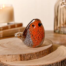 Objets d'art Glass Figurine - Robin
